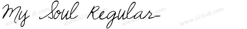 My Soul Regular字体转换